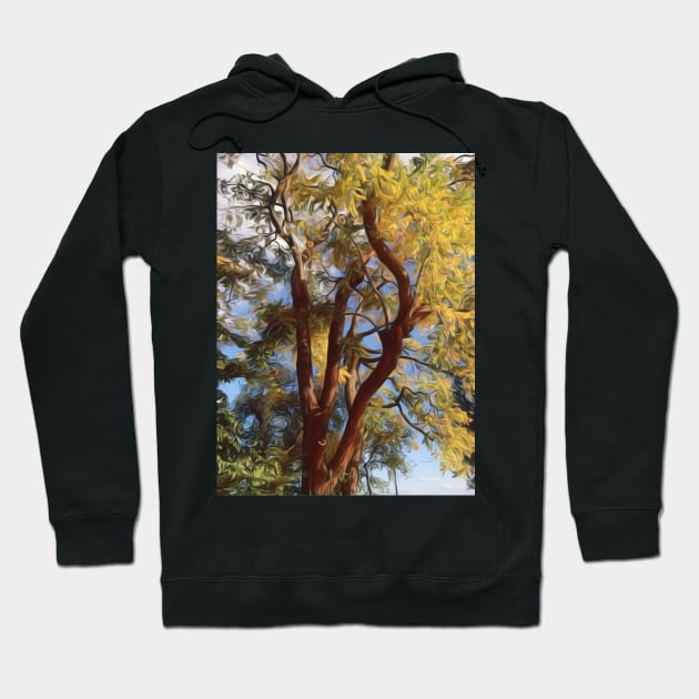 Autumn tree in the breeze Hoodie by Dturner29